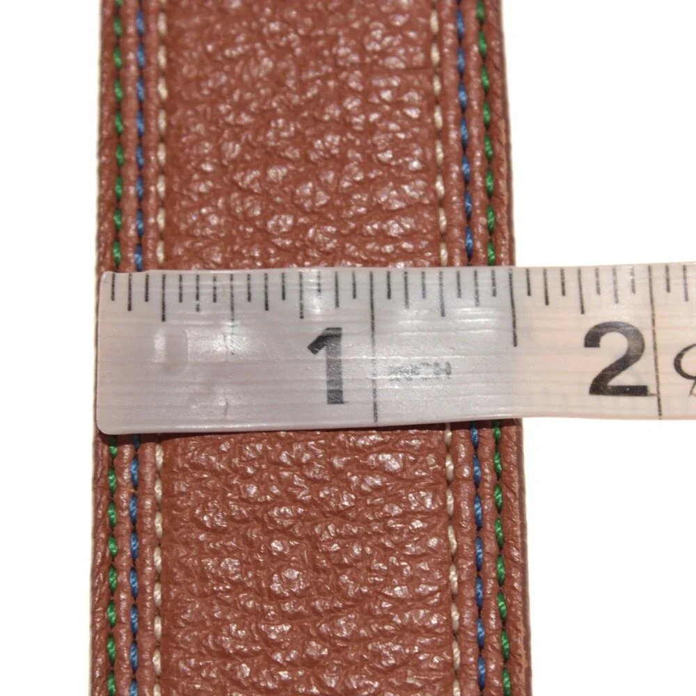 Leyva NWT Classic Belt Size 90 (US 34) in Brown Leather Made in Spain